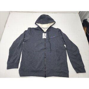 Baleaf Mens Fleece Lined Full Zip Hooded Jacket w/ Pockets Gray Size Large NWT